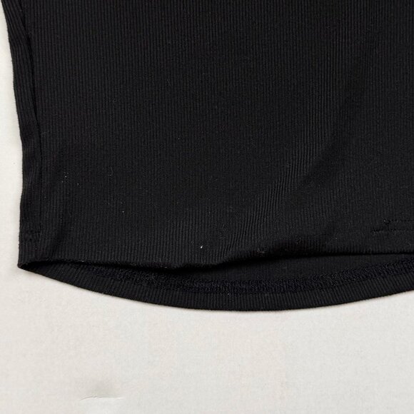 Black Long Sleeve Contrast Trim Bow Top – Balletcore Square Neck - Picture 4 of 4